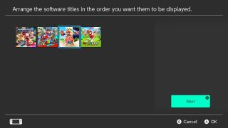 How to create groups on Nintendo Switch - Arrange software titles