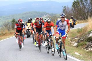 Thibot Pinot tried his luck in the day's breakaway during stage 11 at the Vuelta