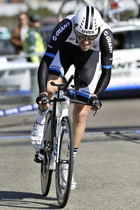 Tom Dumoulin (Giant-Shimano) placed 2nd in the Ruta del Sol prologue, seven seconds down on winner Alejandro Valverde