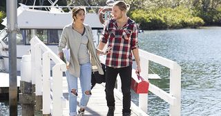 Martin 'Ash' Ashford and Kat Chapman have just found Robbos secret red box in Home and Away.