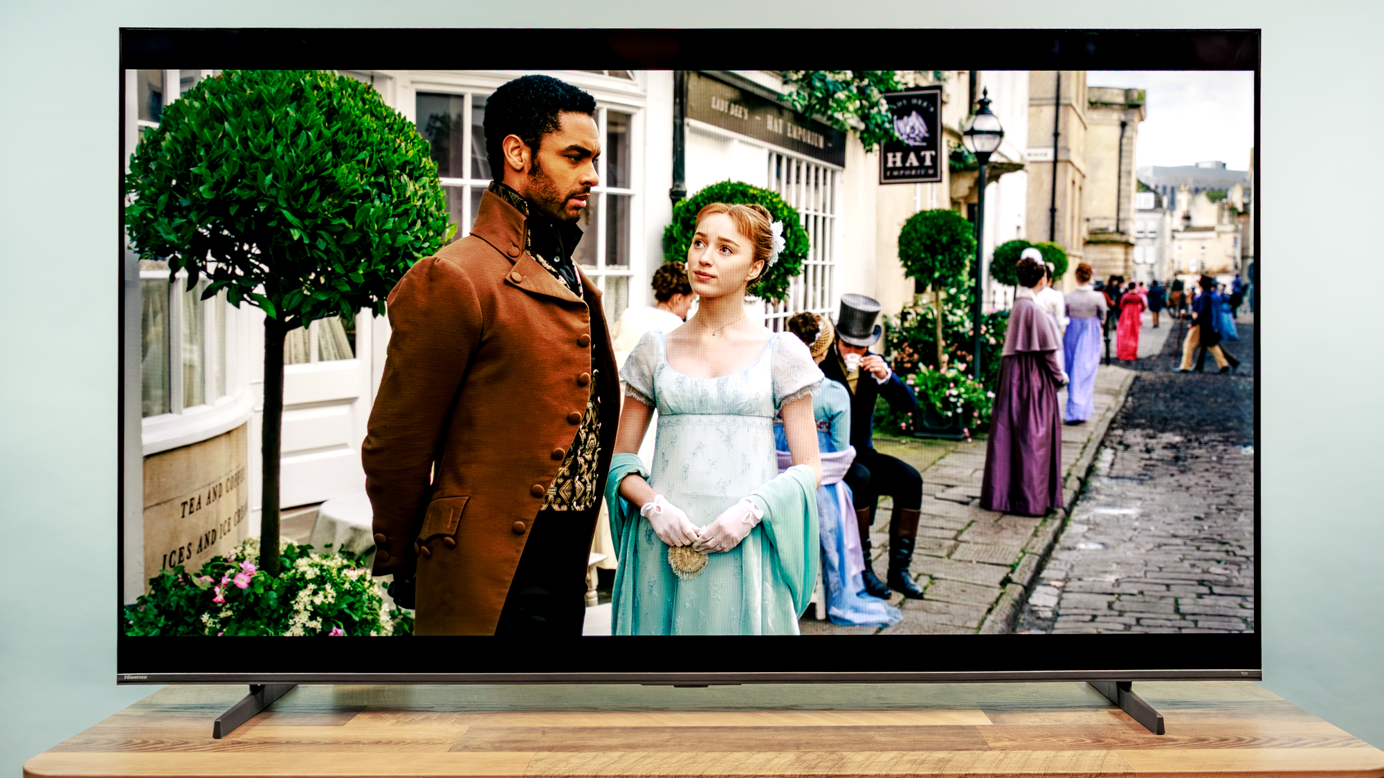 Hisense QD7 Mini LED TV on a table