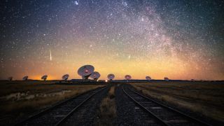 The Very Large Array in New Mexico suffers from satellite interference hundreds of times a day.