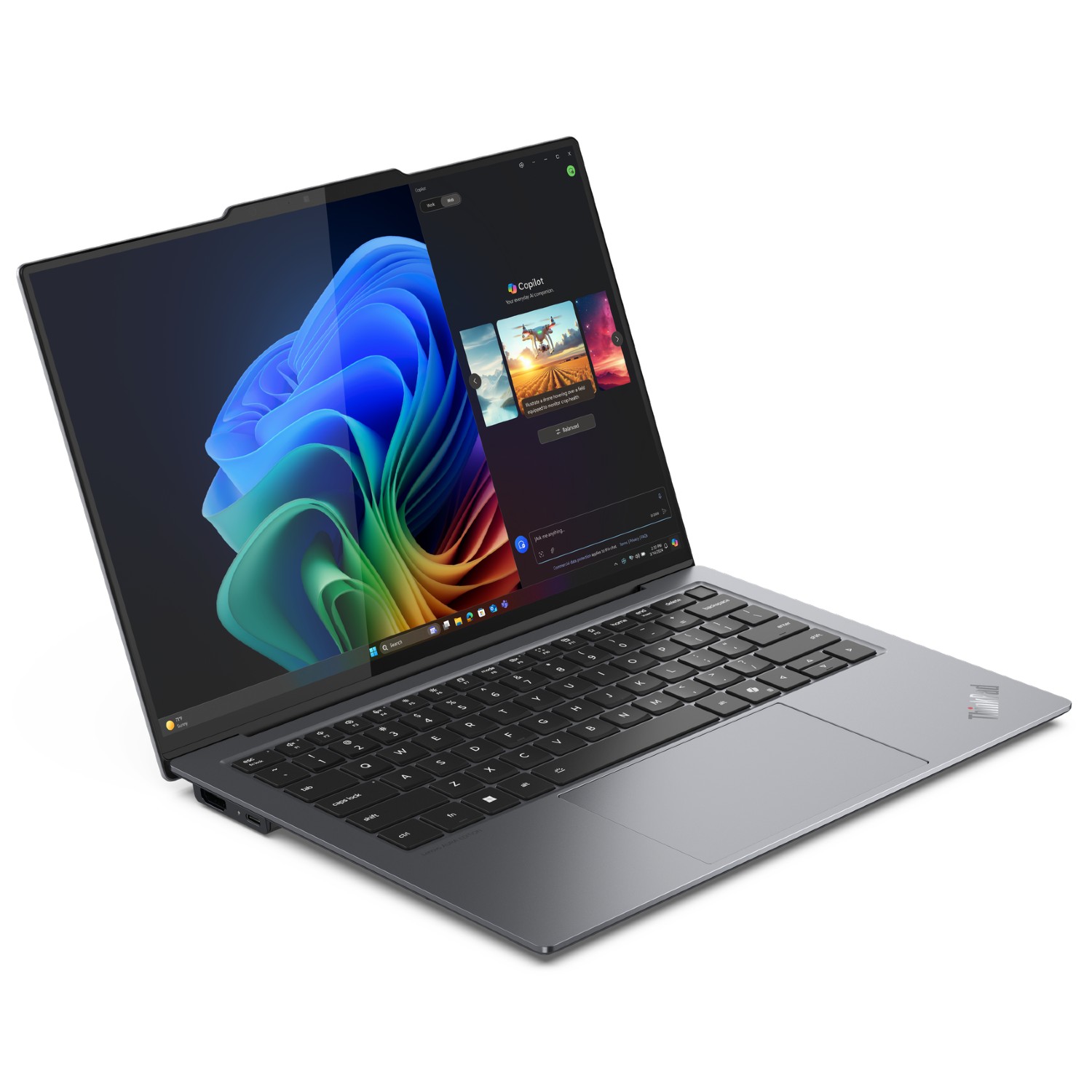 Render of the Lenovo ThinkPad X9 Aura Edition on a white background.