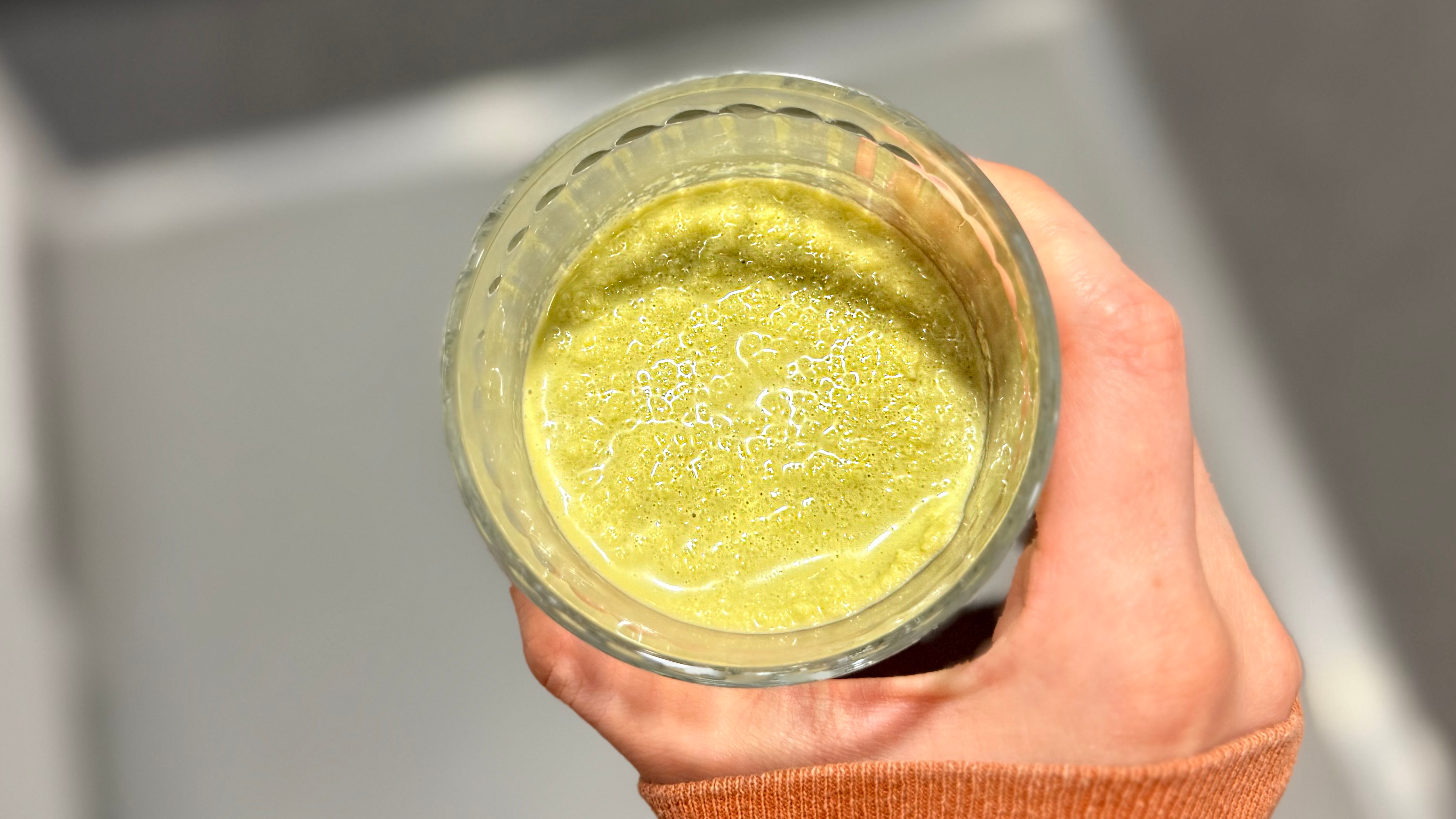 a photo of a slushie made on the inoviva slushie machine