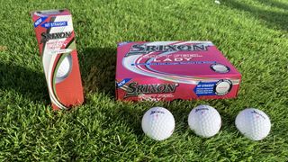 The ladies version of the new Srixon Soft Feel golf ball