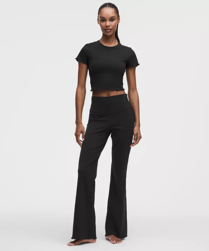 Lululemon Align&amp;trade; High-Rise Lettuce-Hem Flared Pant - Black - 10