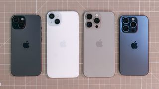 All iPhone 15 models shown together.
