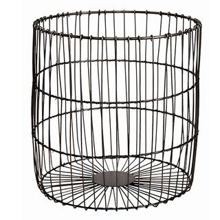 grey coloured wired basket