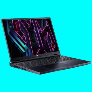 Acer Predator laptop on a blue background
