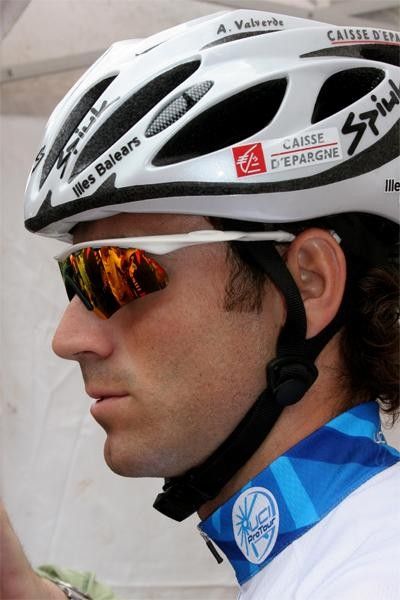 Alejandro Valverde was happy to be back racing
