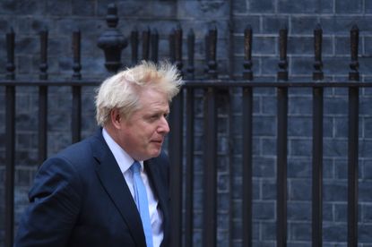 Boris Johnson in central London