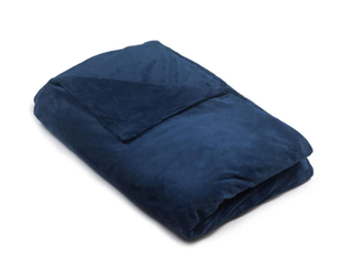 Weighted blanket in navy