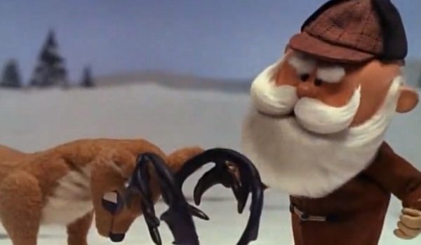 Donner and Santa Rudolph The Red-Nosed Reindeer