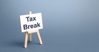 Tax break easel