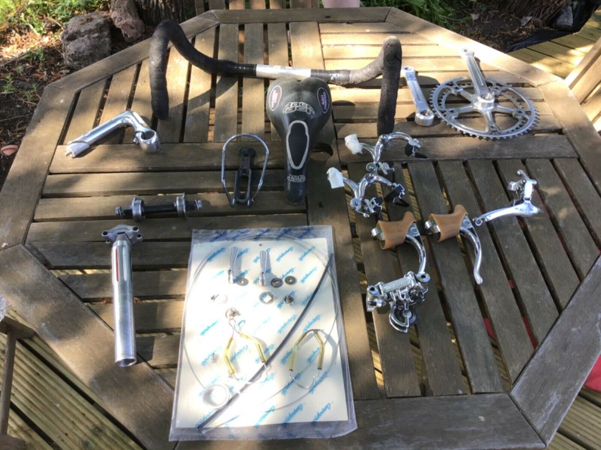 Some vintage 'pantographed' Campagnolo, Cinelli and ITM components available on eBay