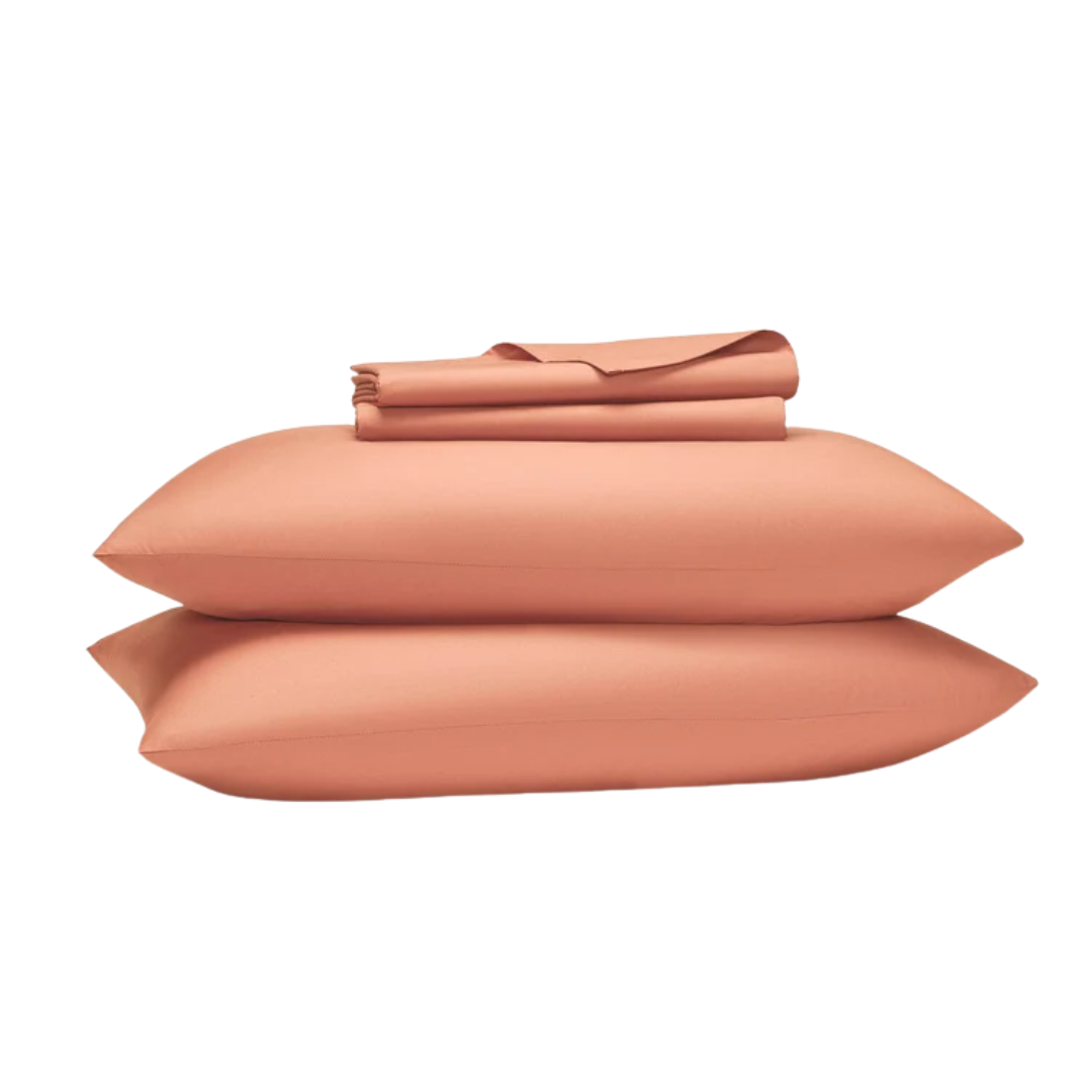 Brooklinen, Classic Percale Core Sheet Set in Coral
