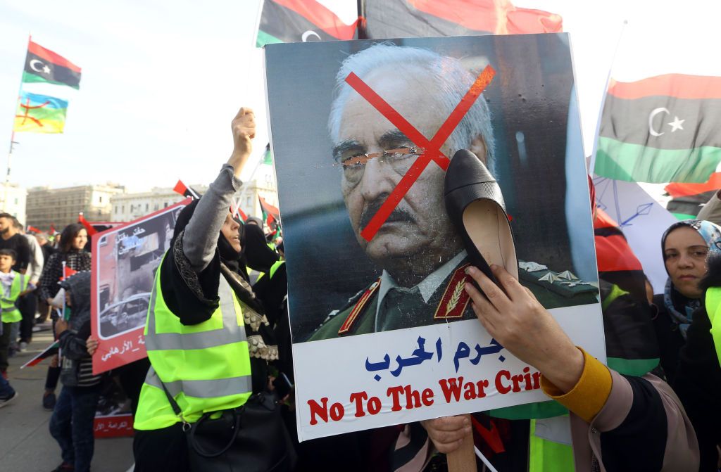 Protest in Libya.