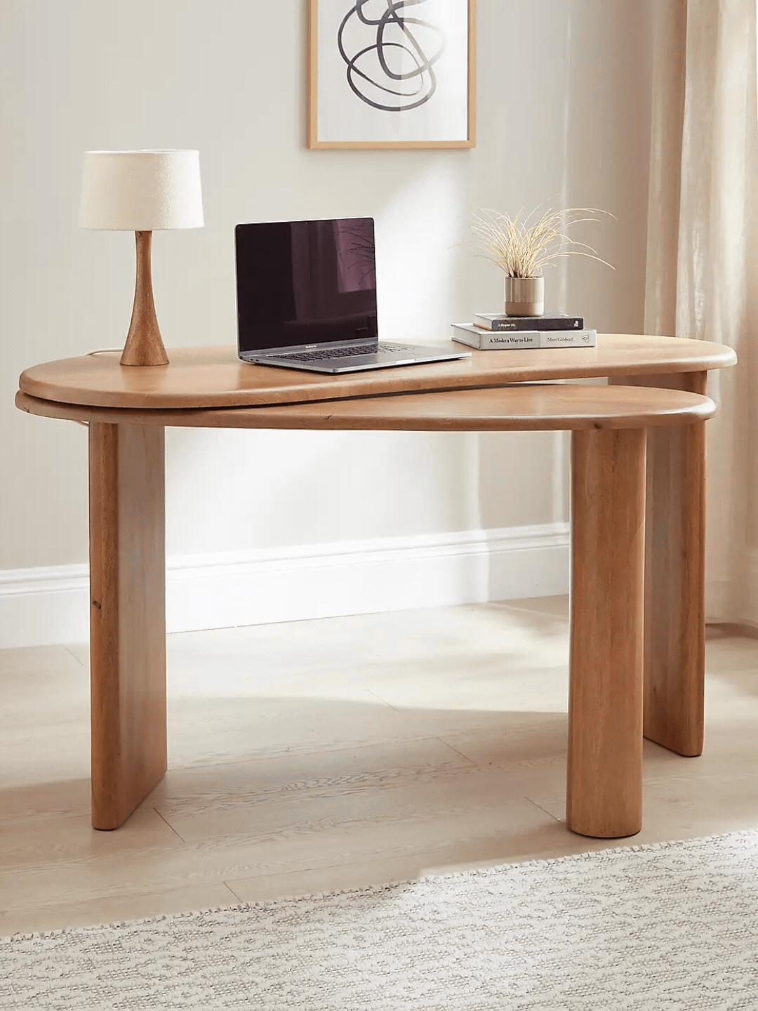 Ludo Swivel Desk, Mango Wood