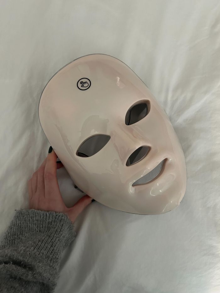 The Boots LED mask on a white background