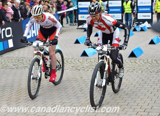 Christian Pf&auml;ffle and Raphael Gagne gut it out at the start
