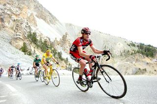 Cadel Evans (BMC) leads Thomas Voeckler (Europcar)