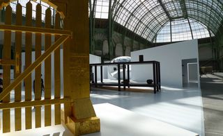 Interior view of Borrowed Treasures by Philippe Rahm at the Musee d'Orsay