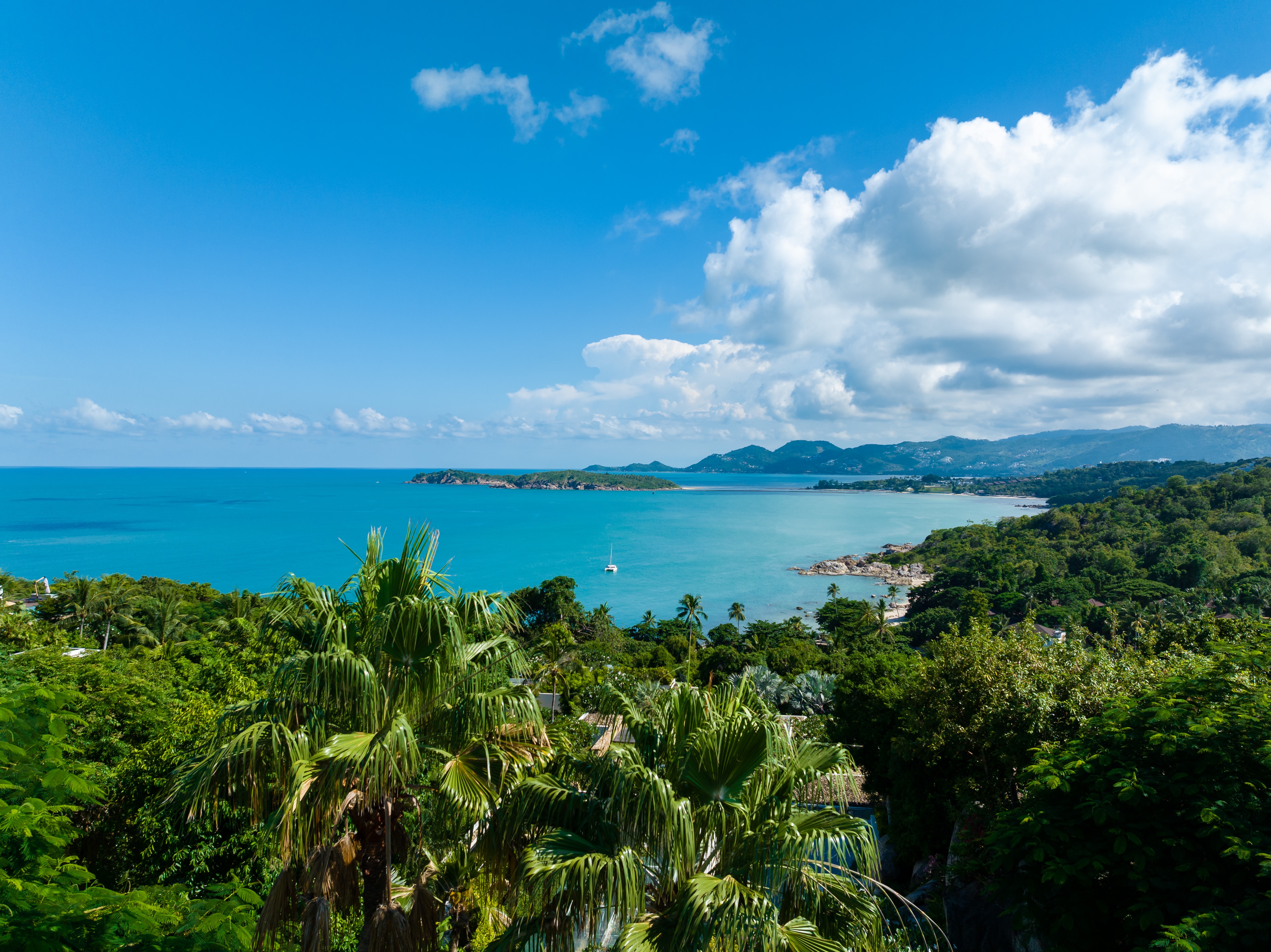 Images of a dreamlike villa in Thailand with sea views and a whopping great infinity pool