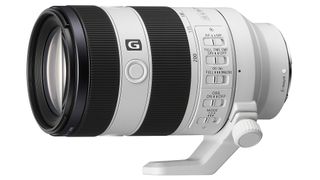 Sony FE 70-200mm F4 G OSS II lens on a white background