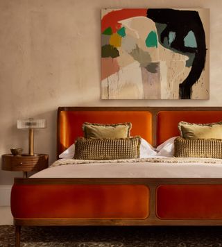 Belsa Bed, King, Tangerine