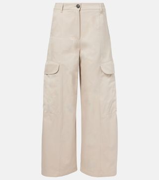 Cotton Gabardine Cargo Pants