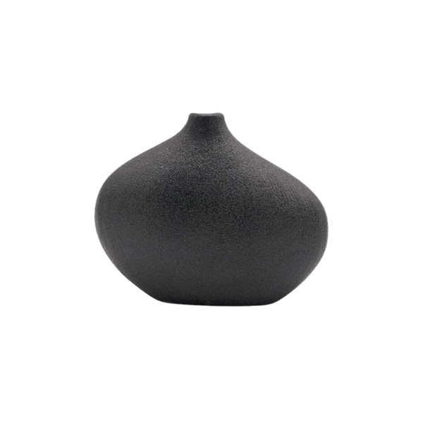 Maya Star, Maya Star Japanese-Style Ceramic Vases, Flower Arrangement Container, Ikebana or Tabletop Crafts Ornaments Display - Black