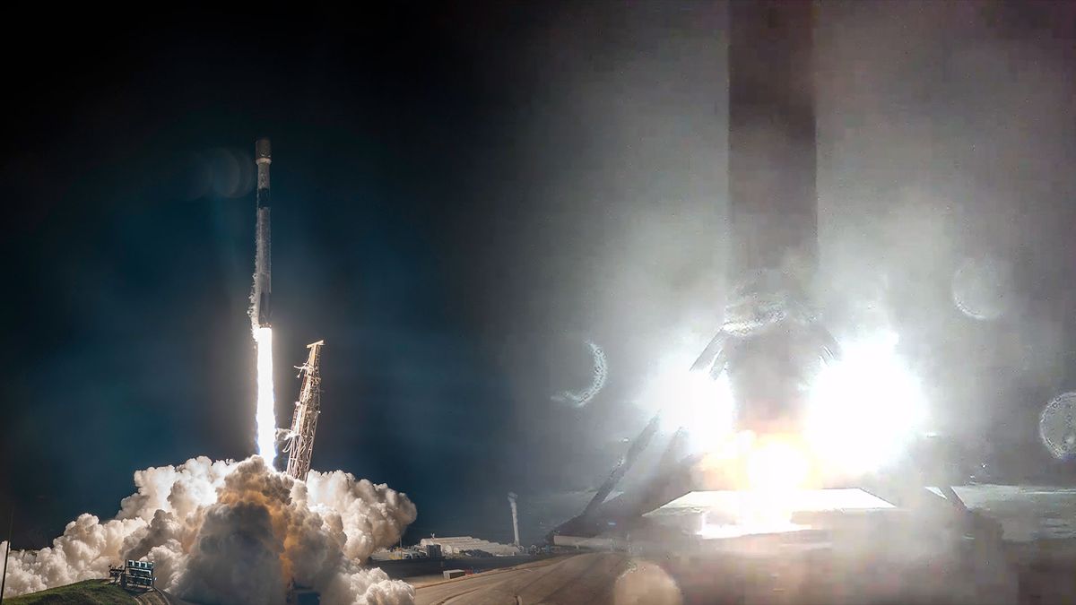 Falcon 9 Rocket Sets New Reuse Record on Spacex's 2nd Starlink Launch of the Day (video)