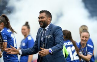 Jonathan Morgan's Leicester are the WSL's newcomers following promotion last term (Joe Giddens/PA).