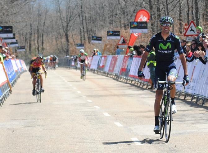 Rub&eacute;n Plaza (Movistar) soloed to the stage and overall Castilla y Leon win
