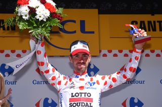 Thomas De Gendt (Lotto Soudal) moves into the KOM lead