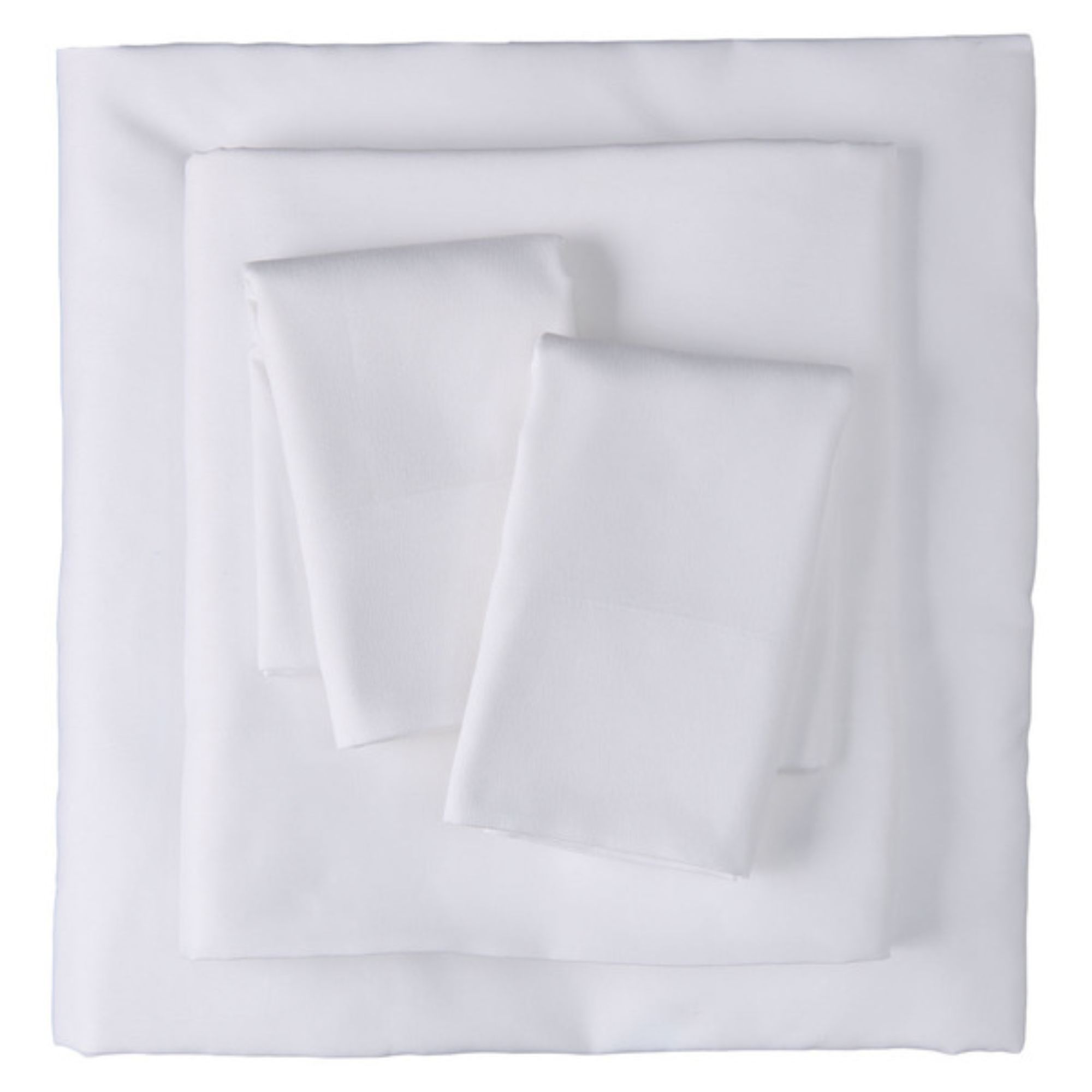 White ALDI cooling sheets in a stacked pile