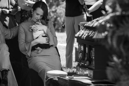 AMERICAN FORK, UT - JULY 5:
Shay Wright Martin holds her infant daughter, AmyLou Martin, at the burial of Shay's husband, Tanner Martin, at the American Fork Cemetery on July 5, 2025, in American Fork, UT. Tanner, who succumbed to illness on June 25, 2025, was diagnosed with Stage 4 colon cancer in November of 2020 at age 25. At the time, he was going to school for a bachelor's degree in psychiatry and had just celebrated his second wedding anniversary with his wife, Shay. Most cancers in the United States are found in people age 65 and older, but a new study shows a concerning trend: Cancer among younger Americans, particularly women, is on the rise, with gastrointestinal, endocrine and breast cancers climbing at the fastest rates. There is not a clear explanation why cancer rates are rising among younger people, but experts say there are several possible reasons behind the trend, including rising obesity rates and lifestyle factors such as drinking alcohol, smoking, sleeping poorly and being sedentary. Environmental factors, including exposure to pollutants and carcinogenic chemicals, also probably play a role.
(Photo by Jahi Chikwendiu/The Washington Post via Getty Images)