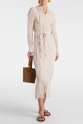 ALTUZARRA Agnes cotton and silk shirt dress