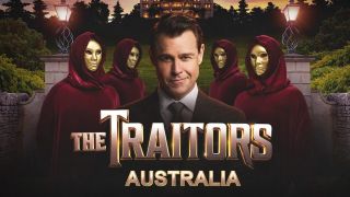 Host Rodger Corser in a promotional image for The Traitors Australia