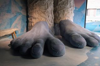 Giant yeti feet