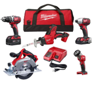 Milwaukee Cordless Tool Kit (5-Tool): was $559, now $299 at Home Depot