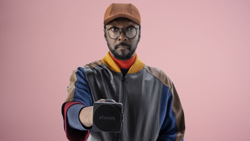 will.i.am holding the xboom Mini