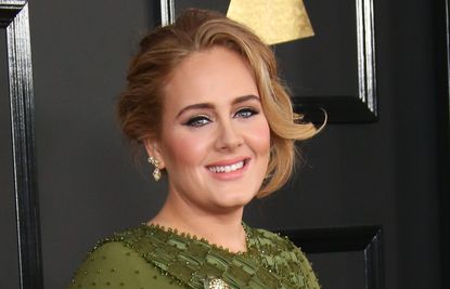 Singer Adele arrives at The 59th GRAMMY Awards