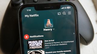 The My Netflix section for the user Henry has notifications about relevant content