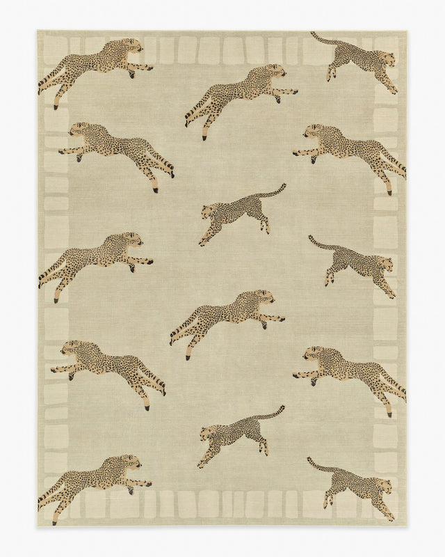 Ruggable, Leaping Cheetah Sand Rug
