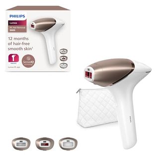 Philips Lumea Ipl Hair Removal 9000 Series - Hair Removal Device With Senseiq Technology, 3 Attachments for Body, Face, and Precision, Cordless Use (model Bri955/00)