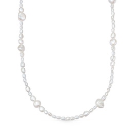 Gold Biography Mixed Pearl Choker Necklace