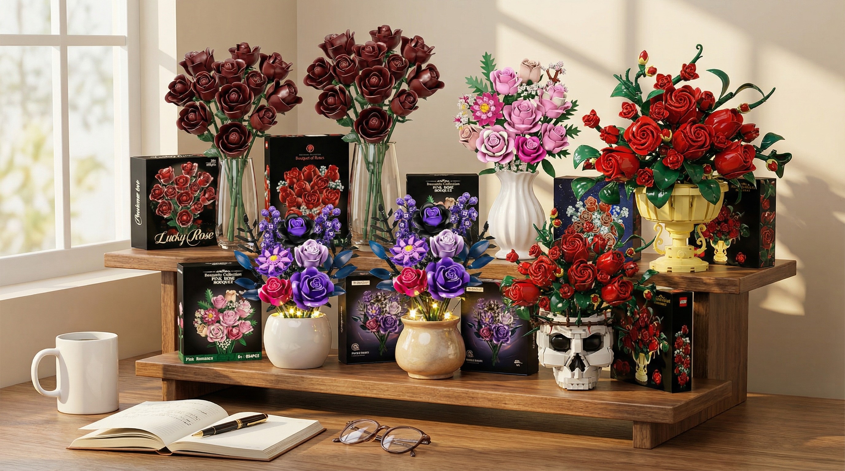 Val's Day lego flowers