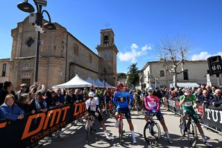 Tirreno-Adriatico stage 5: the classification leaders at the start