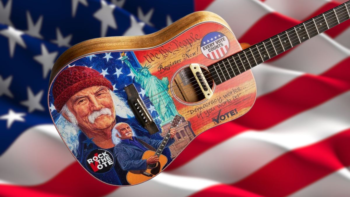 Martin D-11E Rock the Vote guitar